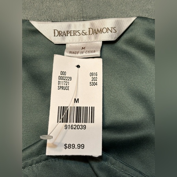 Draper’s & Damon’s Floral Embroidered suede feel Women's Blazer in Spruce M NWT - Picture 6 of 12